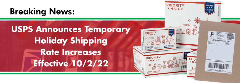 USPS Announces Temporary Rate Changes for Holiday Shipping, Effective 10/6/2024