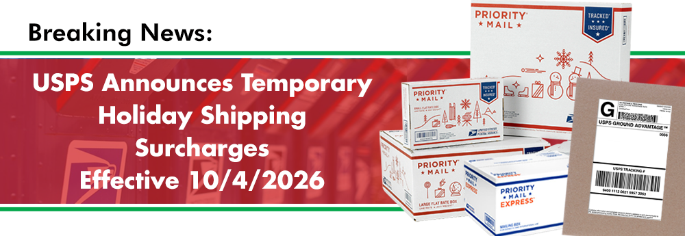 USPS Announces Temporary Rate Changes for Holiday Shipping, Effective 10/4/2026